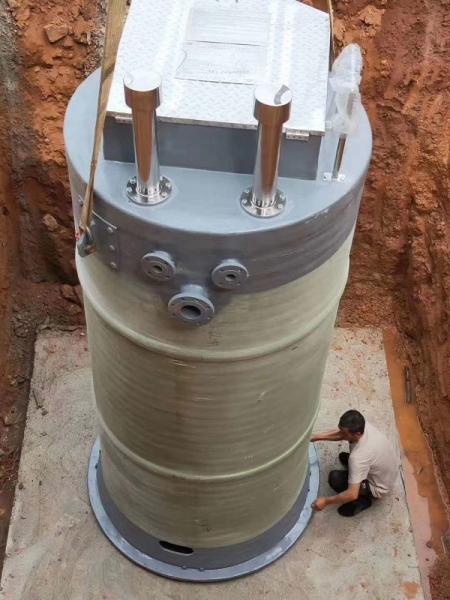 黄南州峨眉山一体化提升泵安装